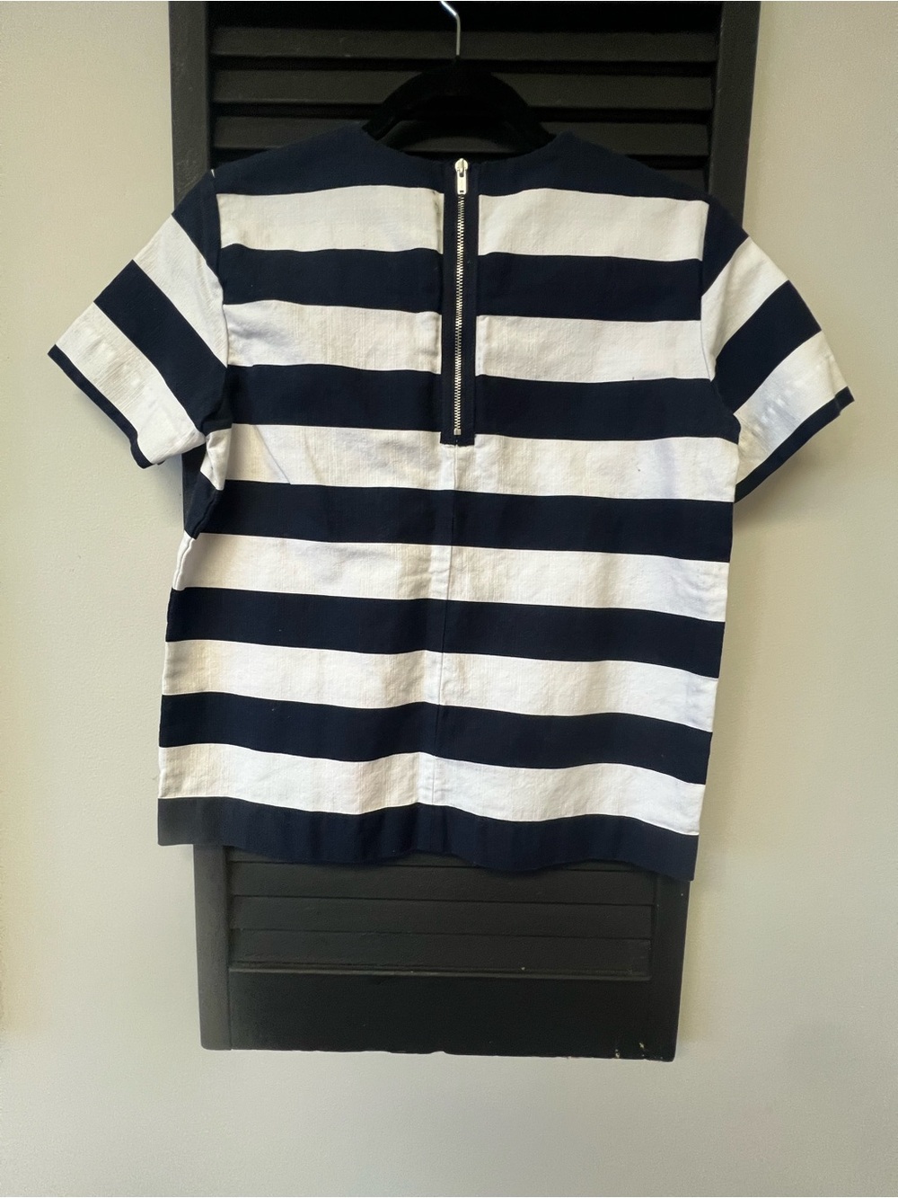 GAP Navy and White Striped Short-Sleeve Top - Picture 2 of 3